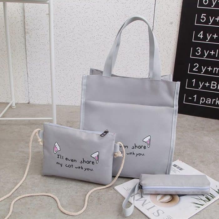 4 teile/satz Student Schultasche Casual Outdoor Reisen Umhängetasche – Bild 4