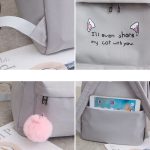 4 teile/satz Student Schultasche Casual Outdoor Reisen Umhängetasche – Bild 6