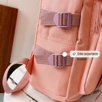 Frauen Student Schultasche Harajuku Stil Schulterrucksäcke – Bild 5