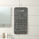 80-Gitter-Schmuckaufbewahrungs-Hängetasche. Mon-gewebte, doppelseitige Schmuck-Organizer-Tasche – Bild 4