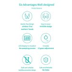 Elektrische tragbare Milchpumpe mit LED-Anzeige, 3 Modi und 12 Stufen, S21 Single, S21 Double – Bild 4