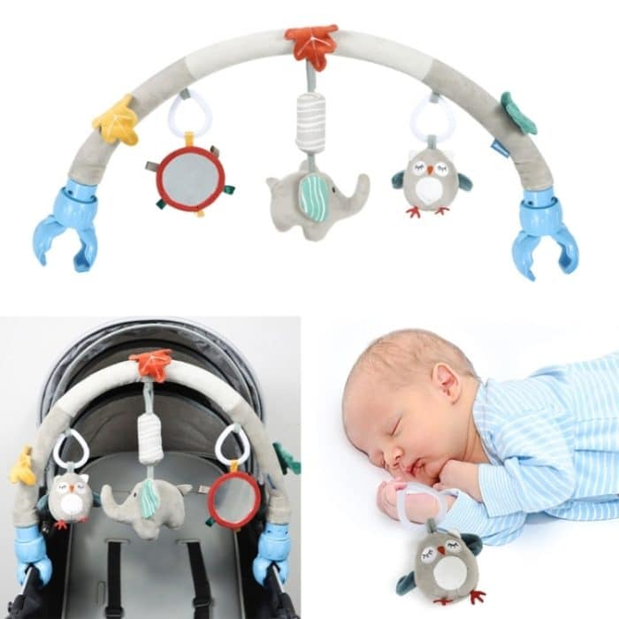Kleinkind-Baby-Kinderzimmer-Spielzeug-Bett-Krippen-Bogen-Spielzeug-Wagen-Anhänger – Bild 2