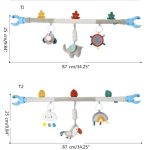 Kleinkind-Baby-Kinderzimmer-Spielzeug-Bett-Krippen-Bogen-Spielzeug-Wagen-Anhänger – Bild 3