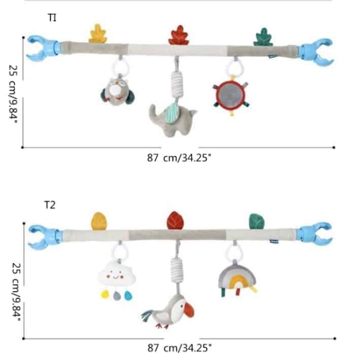 Kleinkind-Baby-Kinderzimmer-Spielzeug-Bett-Krippen-Bogen-Spielzeug-Wagen-Anhänger – Bild 3