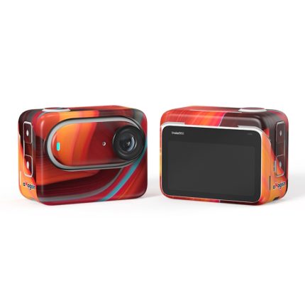 Für Insta360 GO 3 AMagisn Körper Aufkleber Schutz Film Action Kamera Zubehör, Painting, Graffiti, Carbon Fiber, Zebra