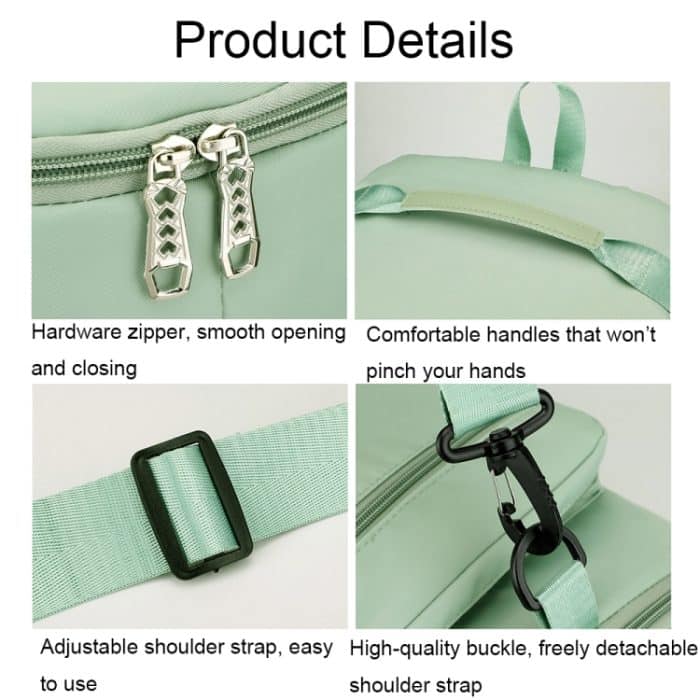 Wasserdichte Sport-Trainings-Hand-Sporttasche mit großem Fassungsvermögen und Schuhfach – Bild 10