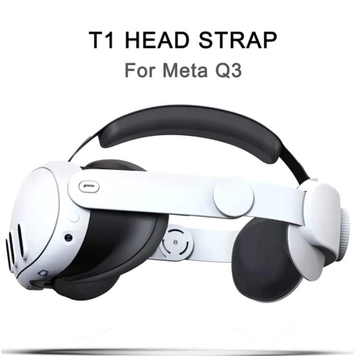 Für Oculus/Meta Quest 3 VR verstellbares Elite-Headset-Kopfband, Elite Headset White, Elite Headset Black – Bild 2