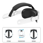 Für Oculus/Meta Quest 3 VR verstellbares Elite-Headset-Kopfband, Elite Headset White, Elite Headset Black – Bild 5