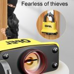 Wasserdichtes Vorhängeschloss aus Kupfer mit Diebstahlschutz, Small, Medium, Large, Extra Large – Bild 10