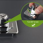 Kein Lochhaken mit abschließbarer Haspe, Kommoden-Türschloss mit Eisenschlüssel, 2.5 inch Interlocking, 2.5 inch Non-Interlocking, 3 inch Interlocking, 3 inch Non-Interlocking, 4 inch Interlocking, 4 inch Non-Interlocking – Bild 5