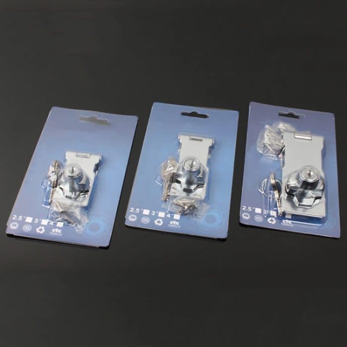 Kein Lochhaken mit abschließbarer Haspe, Kommoden-Türschloss mit Eisenschlüssel, 2.5 inch Interlocking, 2.5 inch Non-Interlocking, 3 inch Interlocking, 3 inch Non-Interlocking, 4 inch Interlocking, 4 inch Non-Interlocking – Bild 9