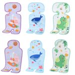 Kinderwagenmatte, Sitzkissen, Sicherheitssitz, Eisseidenkissen, Five-point Radish Rabbit, Five-point Blue Whale, Five-point Little Green Dragon, Universal Radish Rabbit, Universal Blue Whale, Universal Little Green Dragon – Bild 2