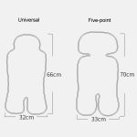 Kinderwagenmatte, Sitzkissen, Sicherheitssitz, Eisseidenkissen, Five-point Radish Rabbit, Five-point Blue Whale, Five-point Little Green Dragon, Universal Radish Rabbit, Universal Blue Whale, Universal Little Green Dragon – Bild 3