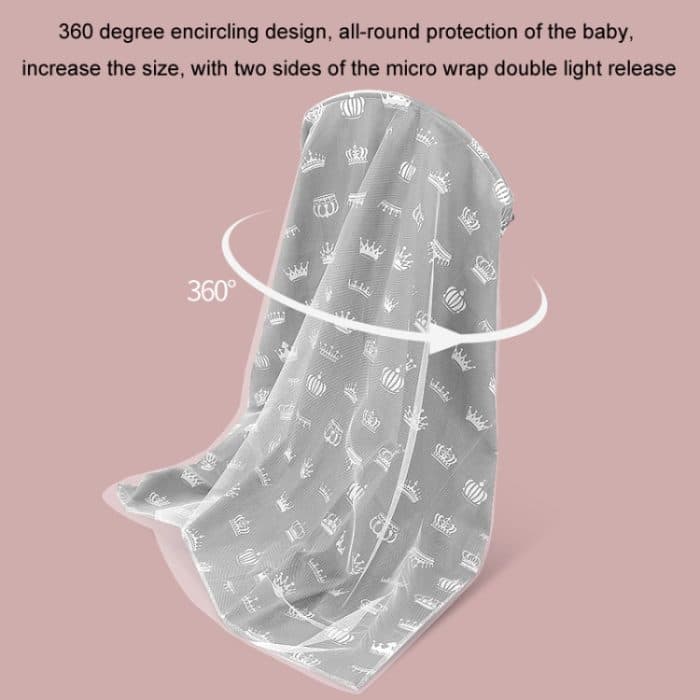 Anti-Exposition Stillkissen Outdoor Feigenblatt Kinderwagen Moskitonetz, Gray Crown, Sika Deer, White Crown, Panda and Elephant, Jurassic, Starcraft – Bild 4