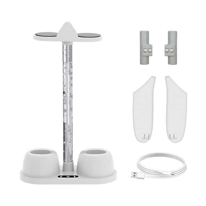 Für Oculus/Meta Quest 3 VR-Brillen, Ladestation, Aufbewahrungshalterung mit coolem RGB-Licht, Charging Base – Bild 2