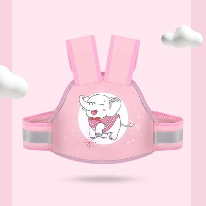 Anti-Fall-Atmungsaktiver Kindersicherheitsgurt für Elektromotorräder, Four Seasons Pink Elephant, Four Seasons Green Fox, 3D Breathable Pink, 3D Breathable Blue – Bild 1