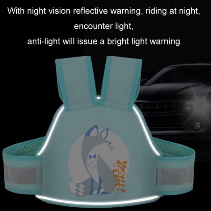 Anti-Fall-Atmungsaktiver Kindersicherheitsgurt für Elektromotorräder, Four Seasons Pink Elephant, Four Seasons Green Fox, 3D Breathable Pink, 3D Breathable Blue – Bild 8