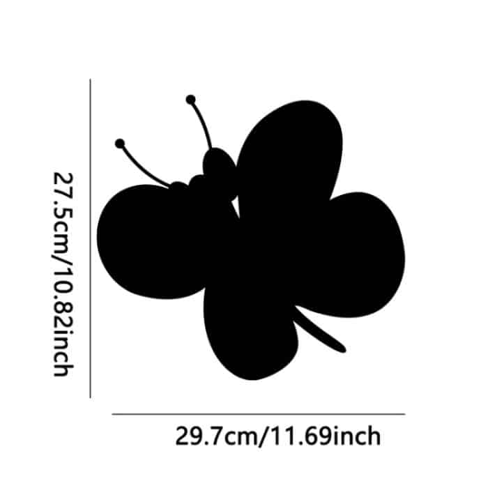 Acryl-Schmetterling-Stereo-Wandaufkleber, Schlafzimmer, Wohnzimmer, Hintergrund, Wanddekoration, weicher Spiegel, Butterfly – Bild 2