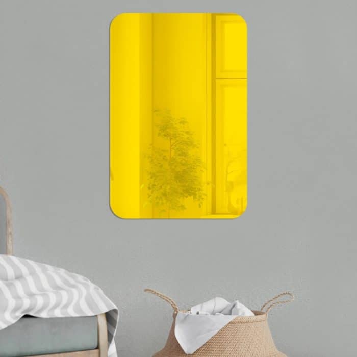 Runde Eckmodelle, rechteckiger Acrylspiegel, Stereo-Wandaufkleber, Heimdekoration, weicher Spiegel, 4pcs 15cm x 10cm, 4pcs 20cm x 13cm, 4pcs 30cm x 20cm, 4pcs 42cm x 27cm – Bild 4