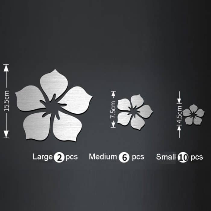 18 teile/satz Acryl Kirschblüte Spiegel Wand Aufkleber Wohnzimmer Schlafzimmer Hintergrund Wand Dekoration, Cherry Blossom – Bild 2