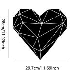 27 teile/satz Acryl Herzförmige Spiegel Wand Aufkleber Hause Dekoration Weichen Spiegel, Heart Shaped – Bild 2