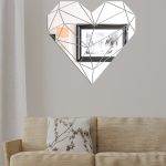 27 teile/satz Acryl Herzförmige Spiegel Wand Aufkleber Hause Dekoration Weichen Spiegel, Heart Shaped – Bild 3
