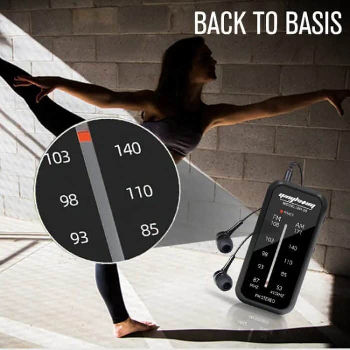 SH-05 Mini-Hörtest. Spezielles Pin-Typ-FM/AM-Zweibandradio mit Clip auf der Rückseite – Bild 9