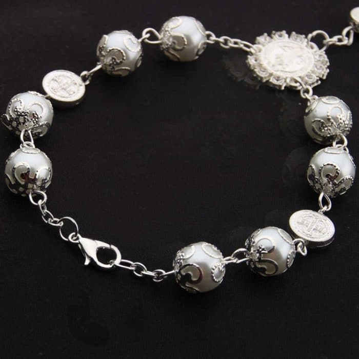 10MM Glasperlen-Perlenarmband mit Torus – Bild 4