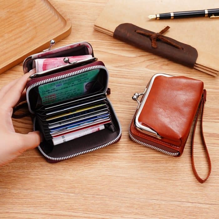 Damen-Geldbörse mit Schnalle, abnehmbare Clutch mit großem Fassungsvermögen, Geldbörse mit mehreren Kartenfächern – Bild 2