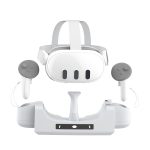 Für Oculus Quest 3 VR Helm Ladestation Wandmontiertes Schnellladeregal mit LED-Anzeige – Bild 2