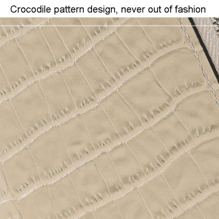 Lange Damen-Clutch mit Krokodildruck und mehreren Kartenpositionen, mit Reißverschluss – Bild 7