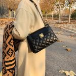 Rhombic Lattice Chain Damentasche, klein, duftender Stil, vielseitige Umhängetasche, einzelne Umhängetasche – Bild 6