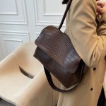 Frauen Umhängetasche Herbst Winter Textur Schulter Achselhöhle Pendler Einkaufstasche – Bild 6