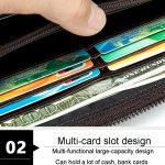 Lange Business-Geldbörse für Herren mit Krokodilmuster und mehreren Karten, Clutch – Bild 8