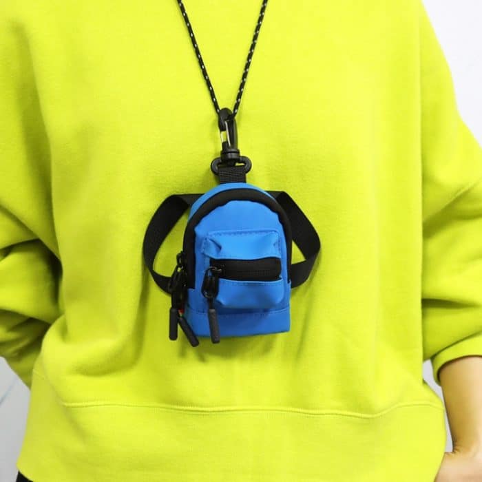 Mini-Halsmünze, kleiner Rucksack für Herren und Damen, Schulter-Crossbody-Münzen-Hängetasche – Bild 6