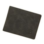 MenBense Men Short Wallet Retro Frosted Multi Card Wallet