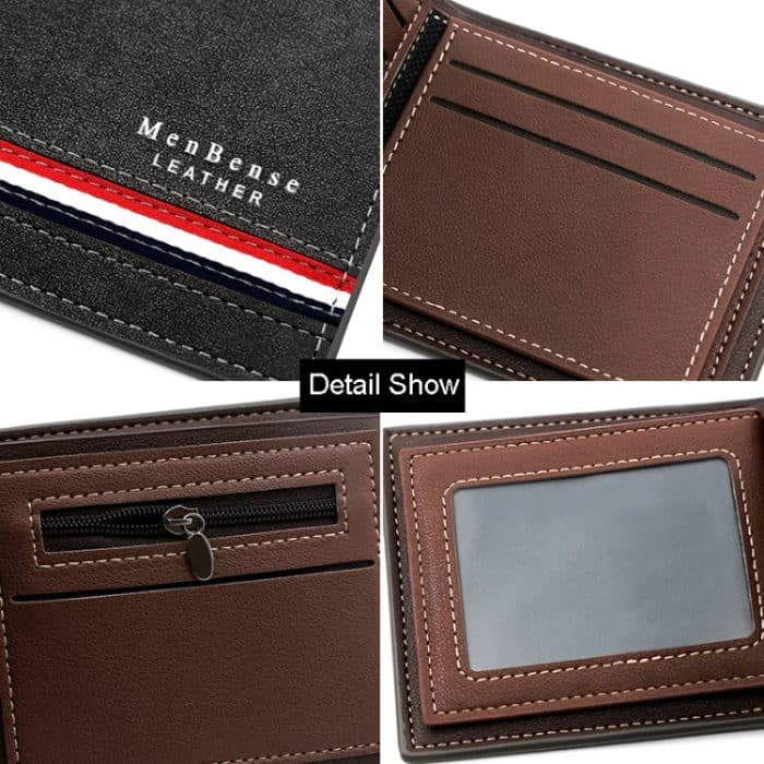MenBense Herren Kurze Geldbörse, personalisierte Geldbörse, mattierte Clutch, Geldklammer – Bild 6