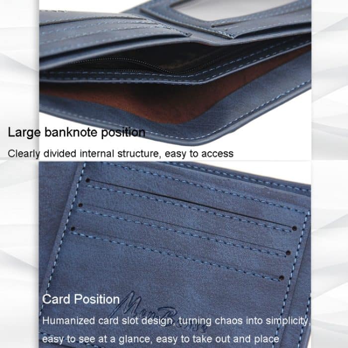 Menbense Herren Kurze Geldbörse Lässige Multi-Karten-Geldbörse – Bild 5