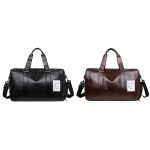 PU-Leder-Reise-Fitnesstasche, Yoga-Sport-Trainingstasche mit Schuhfach – Bild 2