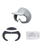 Für PICO 4 Hibloks VR-Brille, Gesichtskissen-Schutzpolster mit Lüfter, 1pc PU Cotton, 2pcs PU Cotton, 1pc Ice Silk, 2pcs Ice Silk