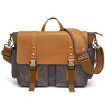 Outdoor-Umhängetasche aus Leder, gewachstes Canvas, Freizeittasche, S11 Gray, S11  Army Green, S11  Khaki