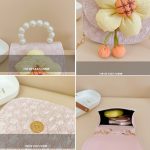 Kinder Cartoon Blume Perle Handtasche Prinzessin Umhängetasche Geldbörse – Bild 4