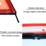 Faltbarer Auto-Warnschild-Stativ, reflektierender dreieckiger Halter für Autos – Bild 4
