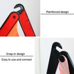 Faltbarer Auto-Warnschild-Stativ, reflektierender dreieckiger Halter für Autos – Bild 5
