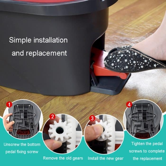 Ausrüstungszubehör für Vileda / O-Cedar Easywring RinseClean Fußpedal-Rotationswischeimer, Gear Accessories – Bild 7