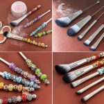 5-in-1-Make-up-Pinsel-Set mit Metallgriff, DIY-Perlen, für Rouge, loses Puder, schräger Lidschattenpinsel – Bild 6