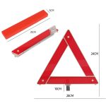 Autoaufbewahrung, faltbares Stativ-Warnschild, Auto-Notfall-Warnschild, 28 x 24cm – Bild 4