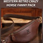 Bull Captain Retro Crazy Horse Leder Herren Gürteltasche Umhängetasche Umhängetasche – Bild 3