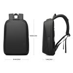 BANGE BG-7251 Herren-Business-Doppelschulter-Laptoptasche, großes Fassungsvermögen, wasserdichter Rucksack – Bild 2