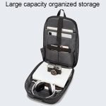 BANGE BG-7251 Herren-Business-Doppelschulter-Laptoptasche, großes Fassungsvermögen, wasserdichter Rucksack – Bild 3